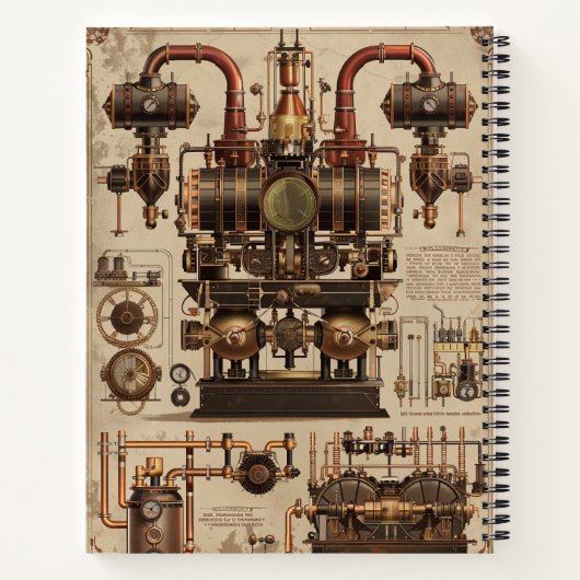 Carnet Steampunk Retro (Dos)