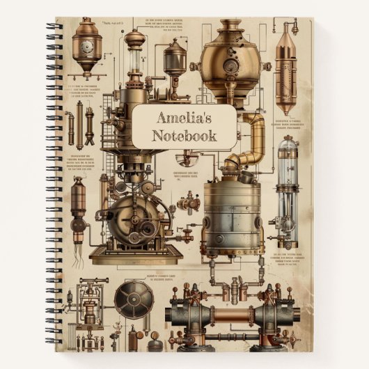 Carnet Steampunk Retro (Devant)