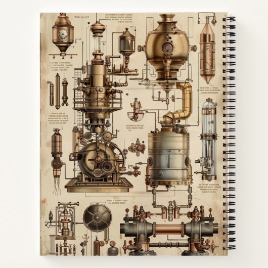 Carnet Steampunk Retro (Dos)