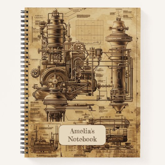 Carnet Steampunk Retro (Devant)