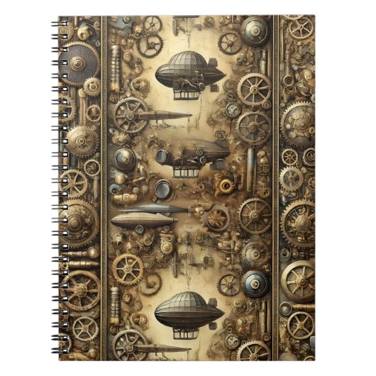 Carnet Steampunk Rétro-Futuriste (Devant)
