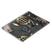 Carnet Steampunk, scrapbooking (Côté gauche)