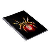 Carnet Steampunk spider on black (Côté Droit)