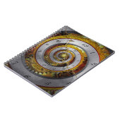 Carnet Steampunk - spirale - temps infini (Côté gauche)