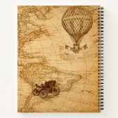 Carnet Steampunk Travel Antique Carte Compass Adventure (Dos)
