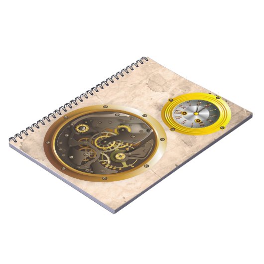 Carnet Steampunk Uhr (Côté gauche)