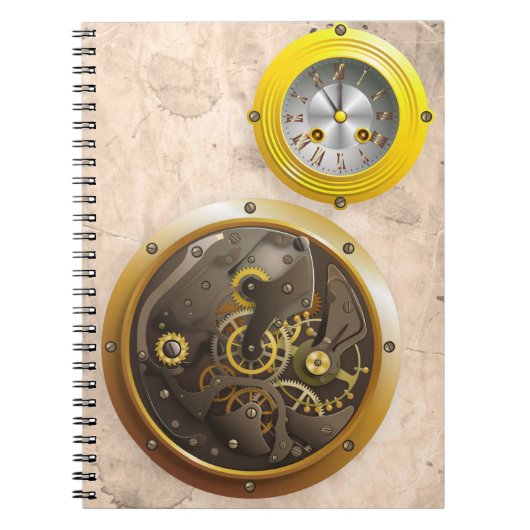 Carnet Steampunk Uhr (Devant)