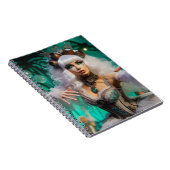 Carnet Steampunk Victorian Futuristic Green Dancer (Côté Droit)