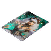 Carnet Steampunk Victorian Futuristic Green Dancer (Côté gauche)