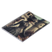 Carnet Steampunk Victorian Industrial Lady Dragon Rider (Côté gauche)