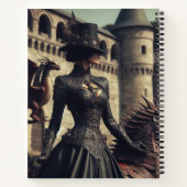 Carnet Steampunk Victorian Industrial Lady Dragon Rider (Dos)