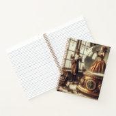 Carnet Steampunk Victorian Music Snow Globe (Intérieur)