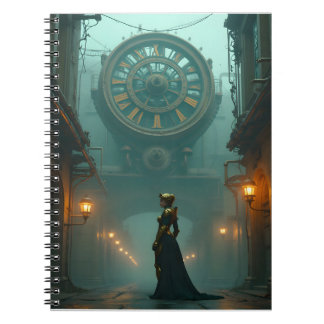 Carnet Steampunk victorien avec le temps