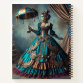 Carnet Steampunk Vintage Victorian Lady Circus (Dos)