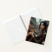 Carnet Steampunk Vintage Victorian Lady Librairie (Intérieur)