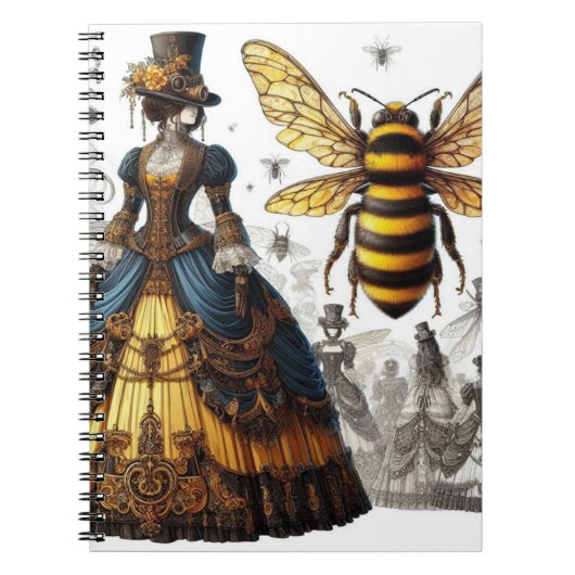 Carnet Steampunk Vintage Victorian Queen Bee Gown (Devant)