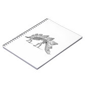 Carnet Stegosaurus Dinosaure Squelette Fossile (Côté gauche)