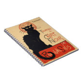 Carnet Steinlen Art nouveau Chic Chat Noir Impression Vin (Côté Droit)