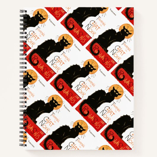 Carnet Steinlen Chat Noir Classique Art Français (Devant)