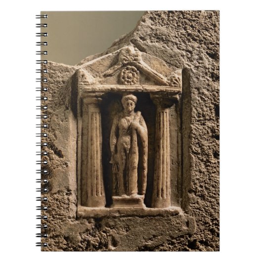 Carnet Stele votif de marbre et de grès avec le figu (Devant)