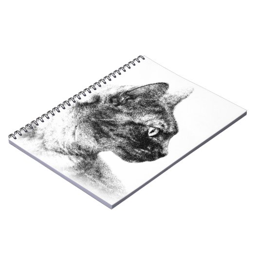 Carnet Stella le chat gris (Côté gauche)