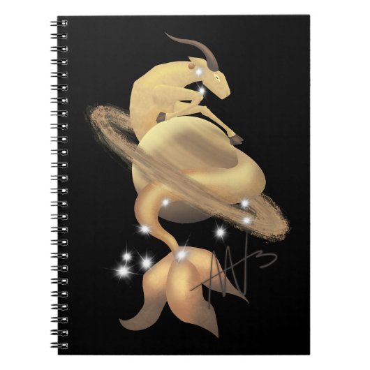 Carnet Stellar Capricorn Saturn Zodiac (Devant)