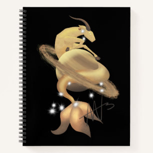 Carnet Stellar Capricorn Saturn Zodiac Spirale