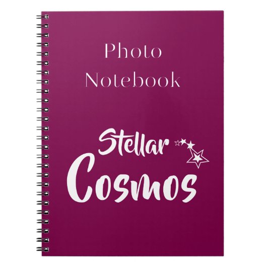 Carnet Stellar Cosmos Spiral Photo Notebook (Devant)