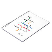 Carnet STEM Yes Indeed She Can Motivational (Côté gauche)