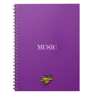 Carnet Stephanie Heart Violet