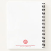 Carnet Stéthoscope Coeur Rouge classique Nom Infirmière D (Dos)