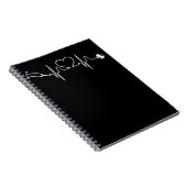 Carnet Stethoscope EKG Heartbeat Nurse Heart Hospital (Côté Droit)