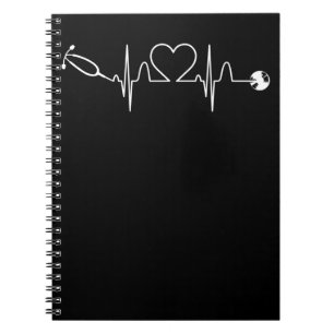 Carnet Stethoscope EKG Heartbeat Nurse Heart Hospital