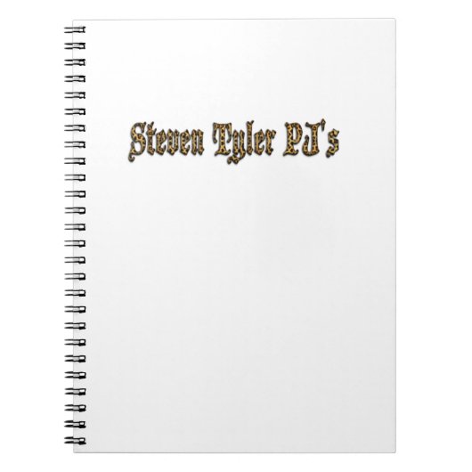 Carnet Steven Tyler Pj's (Devant)