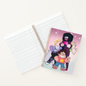 Carnet Steven Universe | Pose du groupe Crystal Gem (Intérieur)