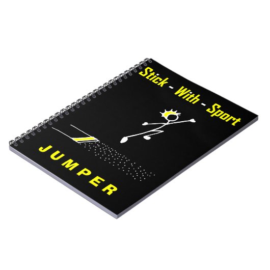 Carnet Stick Avec Sport Long Jumper Noir + Notepad Or (Côté gauche)