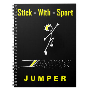 Carnet Stick Avec Sport Long Jumper Noir + Notepad Or