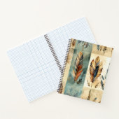 Carnet Stick de médecine des plumes tribales Aztec (Intérieur)