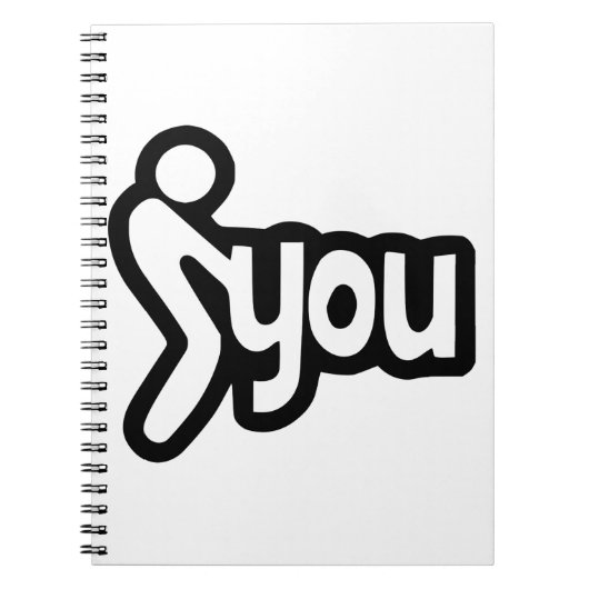 Carnet Stick Figure Fing Screw You #USAPatriotGraphics (Devant)