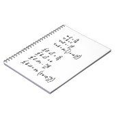 Carnet Sticker Carré de la formule physique T-Shirt Invit (Côté gauche)