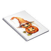 Carnet Sticker Citrouille mignon (Côté Droit)