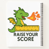 Carnet Sticker de règle de dragon de dessin animé - école (Dos)