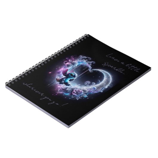 Carnet Stitch laisse un peu étincelant (Côté gauche)