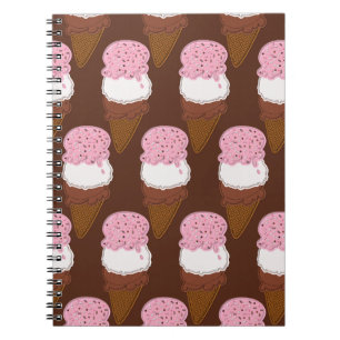 Carnet Stitched-Neapolitan-Ice-Cream-Cones-2-NOTEBOOK