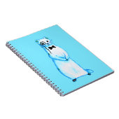 Carnet Stoat blanc Ermine Cute Ferret Lover Art (Côté Droit)