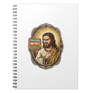 Carnet Stockage en nuage de Jésus plein avertissement Pay