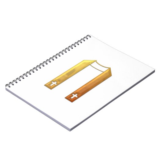 Carnet Stole liturgique "3D" doré (Côté gauche)