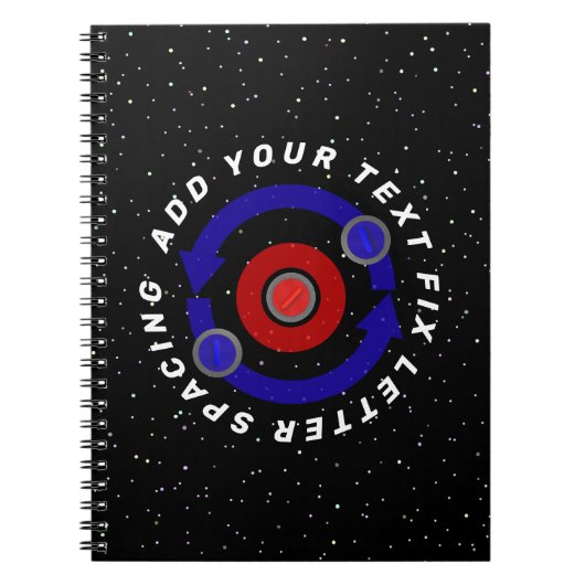 Carnet Stone de curling roulant comme l'orbite de la Terr (Devant)