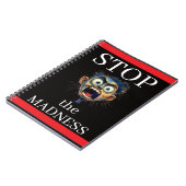 Carnet Stop the Madness Notebook (Côté gauche)