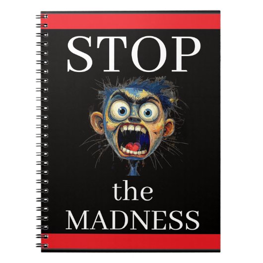Carnet Stop the Madness Notebook (Devant)